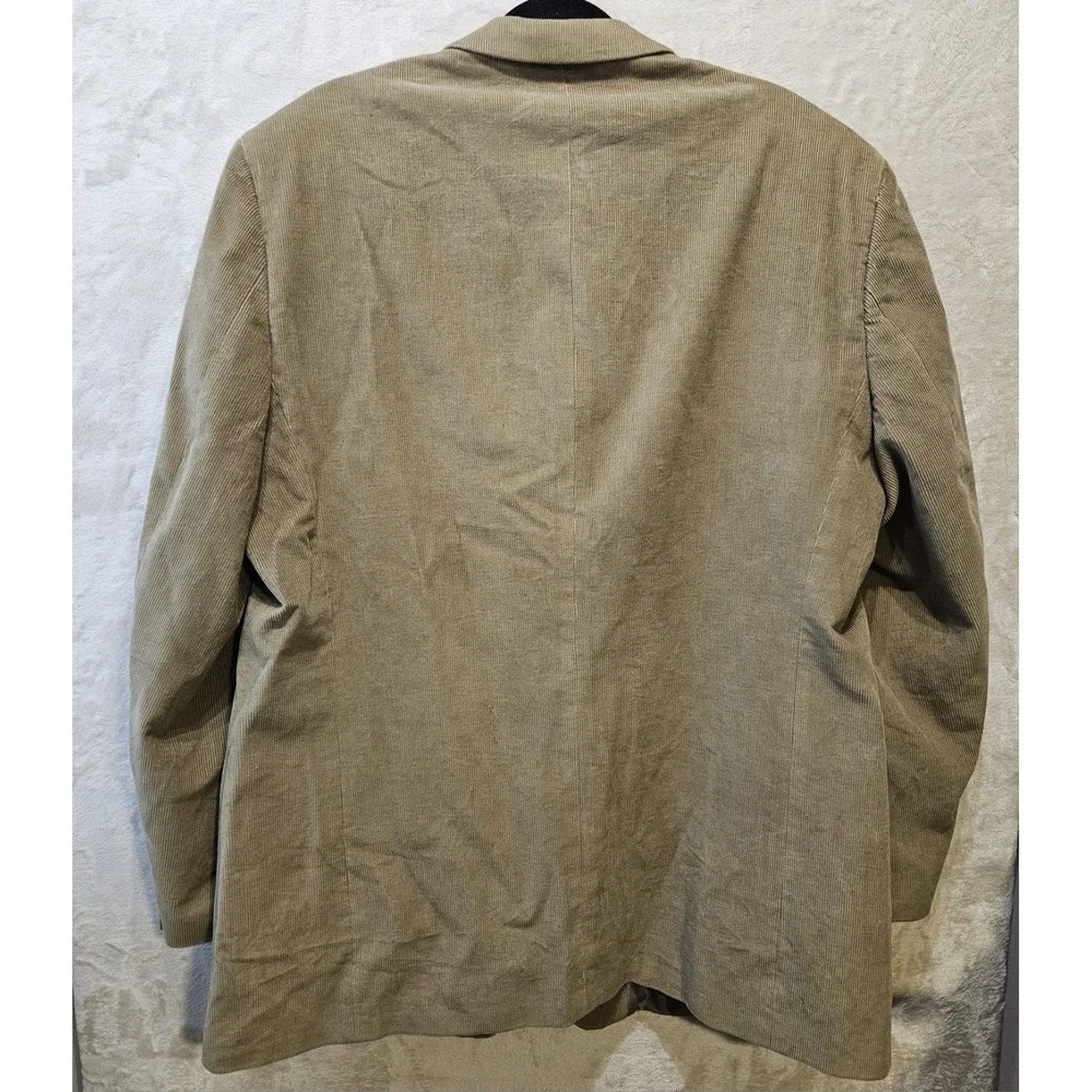 Linea Uomo 48L Tan Corduroy Blazer Sport Coat 3 Button‎ Cotton Long